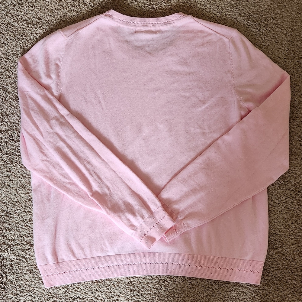 Boden Catriona Cotton Crew Jumper Sweater Powder Pink W XL - Picture 5 of 6